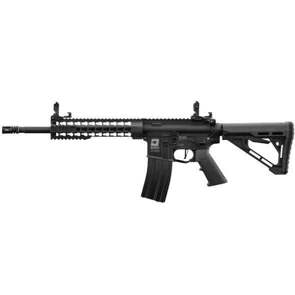 Nuprol Delta Vanguard Sentinel Airsoft AEG Rifle with Adjustable Skeletonised Stock in Black