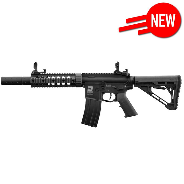 Nuprol Delta Vanguard Ranger Airsoft AEG Rifle with Adjustable Skeletonised Stock in Black