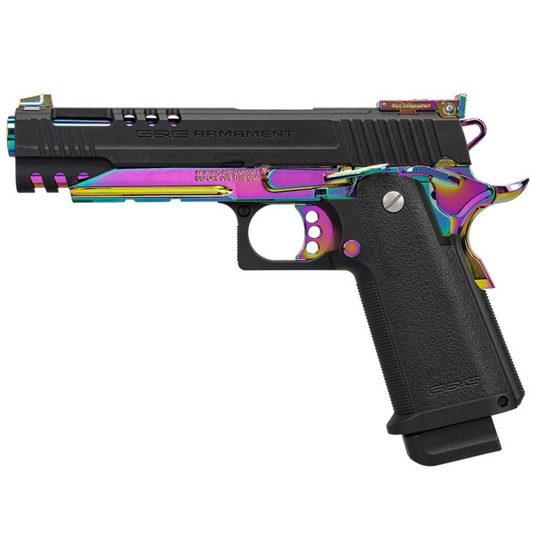 G&G GPM1911 CP Gas Blowback Airsoft Pistol in Rainbow Edition