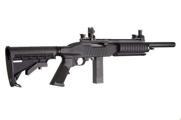KJ Works KC 02 V2 10/22 Gas Blowback Airsoft Sniper Rifle in Black