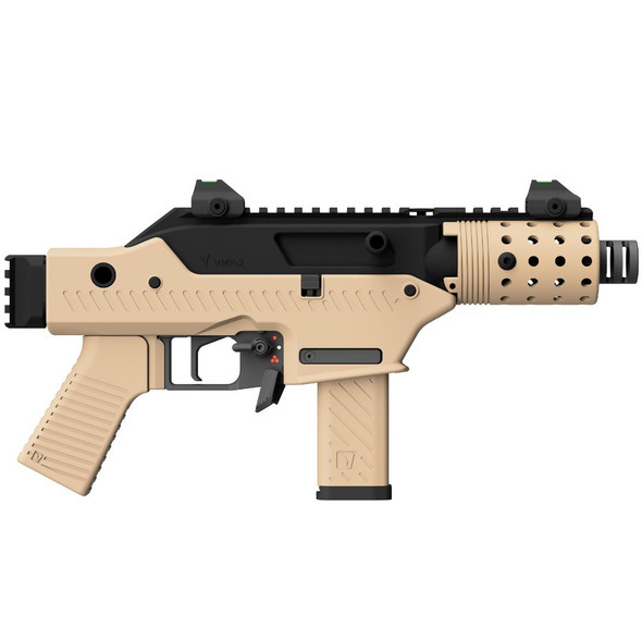 Vorsk VMP-2C Gas Blowback Pistol Submachine Gun in Desert Tan (Semi & Full-Auto)