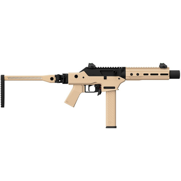 Vorsk VMP-2SD Gas Blowback Submachine Gun with Folding Stock in Desert Tan (Semi Auto 330 FPS)