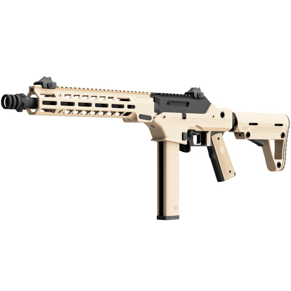 Vorsk VMP-2M Gas Blowback Airsoft Rifle with Adjustable Stock in Desert Tan (300 FPS / With Fire Select)