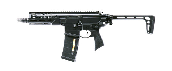 Salvo Precision G104-3C MCX Rattler LT 6.75" MWS Gas Blowback Airsoft Rifle in Black
