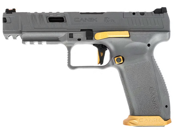 Cybergun CANiK SFx RIVAL Gas Blowback Airsoft Pistol in Grey/Gold