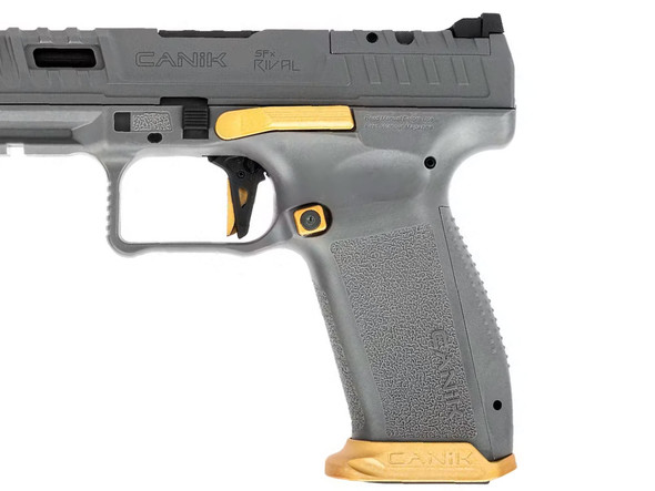 Cybergun CANiK SFx RIVAL Gas Blowback Airsoft Pistol in Grey/Gold