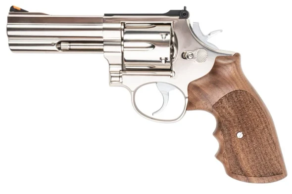Ares S&W 686 4-inch CO2 Airsoft Revolver with Real Wood Grips (Silver - APR-003)