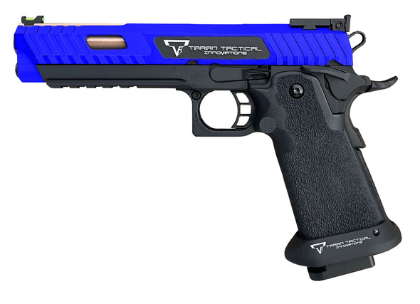 EMG /Armorer Works TTI 2011 Combat Master Island JW3 Gas Blowback Airsoft Pistol in Blue
