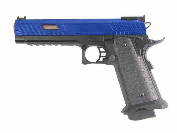 Double Bell 789+ JW3 Baba Yaga Gas Blowback Airsoft Pistol with Deluxe Collector Box in Blue