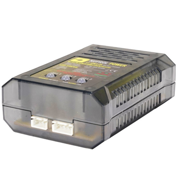 Nuprol LiPo/Li-Ion Compact Balance Airsoft Battery Charger with LED Indicators (2S/3S)