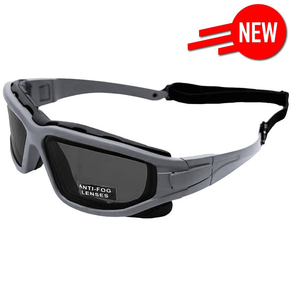 Nuprol - Defence Pro EN166 Anti-Scratch THERMAL Airsoft Eyewear in Grey/Smoked