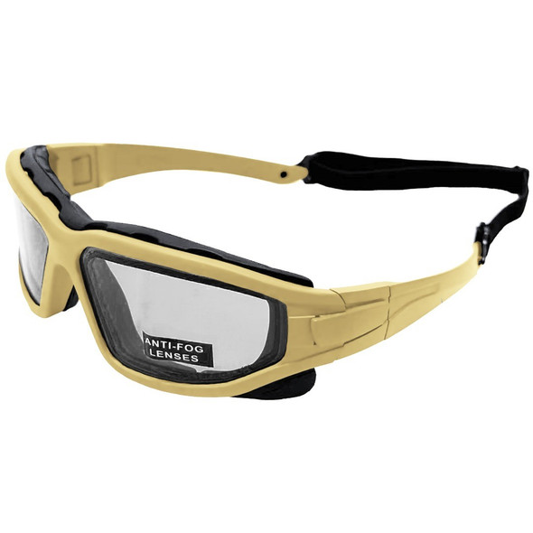 Nuprol - Defence Pro EN166 Anti-Scratch THERMAL Airsoft Eyewear in Desert Tan/Clear