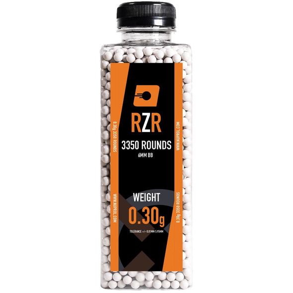 Nuprol RZR 3350 Rounds Airsoft BB Pellets 0.30g in White