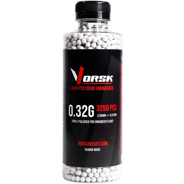 Vorsk Precision 3250 Rounds Airsoft BB Pellets 0.32g in White