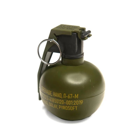 Pyrosoft P-67-G NATO Peas Airsoft Hand Grenade in Olive Drab Green - Pack of 10