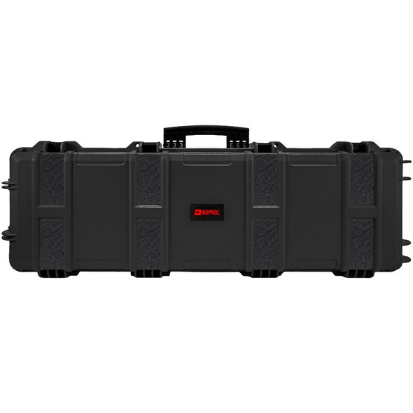 Nuprol - Large Waterproof Premium Airsoft Hard Rifle Case Velcro Patch with Wave Foam in Black