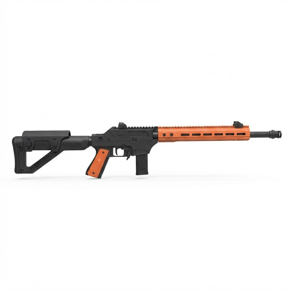Vorsk VMP-2D Gas Blowback Airsoft Rifle with Adjustable Stock in Custom Orange (300FPS)