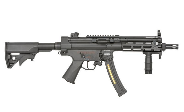 H&K MP5 RIS Full Metal AEG Airsoft Rifle with Eshooter ETU GEN-2 in Black