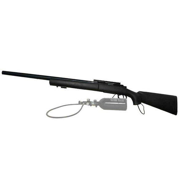 ROSSI M24 D.STORM Airsoft Sniper Rifle with Raccoon HPA Conversion Kit in Black