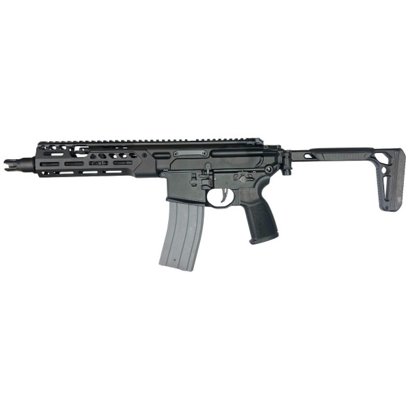 Well PRO WG10-8M MCX SMG Metal Gas Blowback MWS Airsoft Rifle with Side-Folding Stock in Black