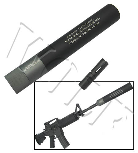 King Arms OPS Model 3rd Silencer MBS (320) for M4 Series