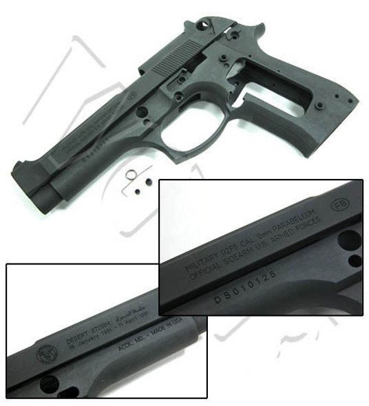 Guarder Metal Slide & Frame for TM M9 Desert Storm - Dark Gray