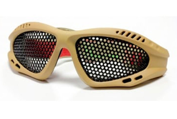 Nuprol SHADES Mesh Eye Protection Goggles in Desert Tan