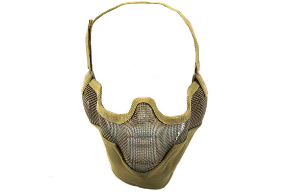 Nuprol Airsoft Mesh Lower Face Shield V2 in Desert Tan