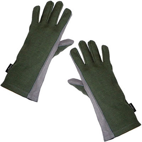 King Arms - Military GI Nomex Gloves in Olive Drab & Grey (Medium)
