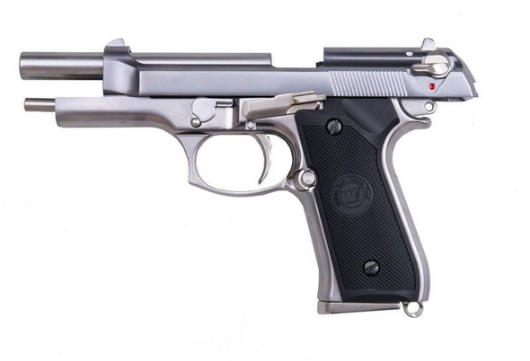 Tanaka Government .380 Auto Chrome Stainless GBB Pistol