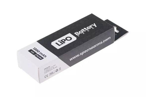 Specna Arms LiPo 11,1V 1300mAh 15/30C Battery - Butterfly Configuration (SPE-06-022016)