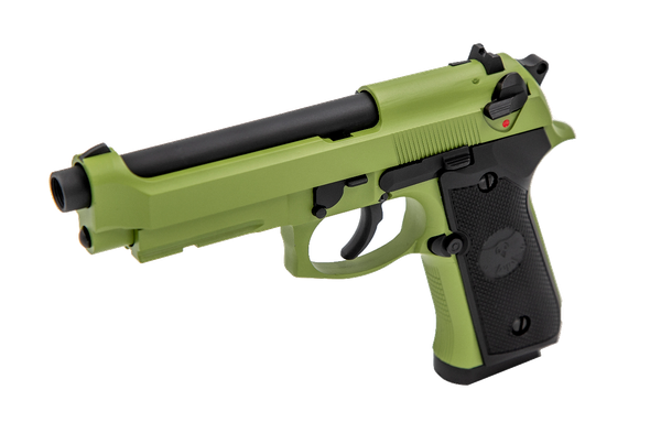 Raven R9 Replica M92 Gas Blowback Airsoft Pistol in Green