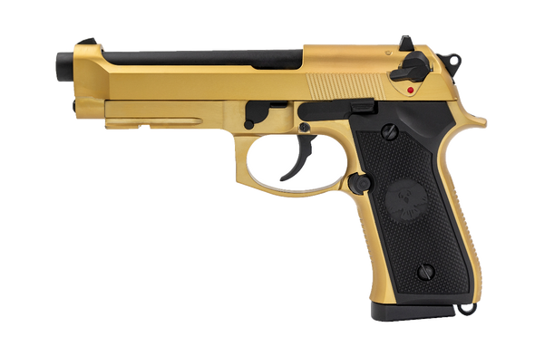 Raven R9 Replica M92 Gas Blowback Airsoft Pistol in Gold