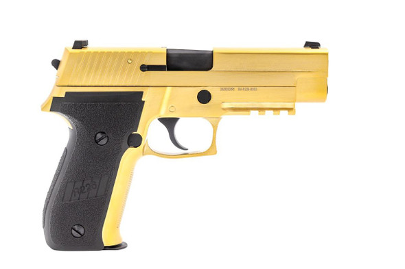 Raven R226 Gas Blowback Airsoft Pistol with Rail in Gold