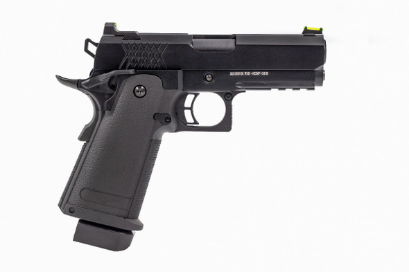 Raven Hi-Capa 3.8 Pro Gas Blowback Airsoft Pistol in Black