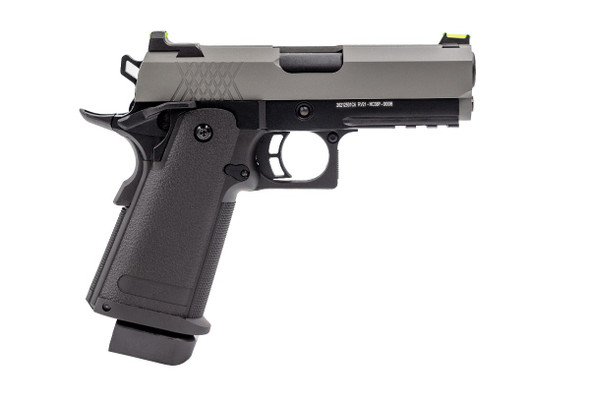 Raven Hi-Capa 3.8 Pro Gas Blowback Airsoft Pistol in Grey & Black