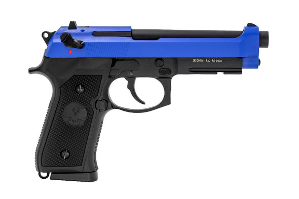 Raven R9 Replica M92 Gas Blowback Airsoft Pistol in Black & Blue