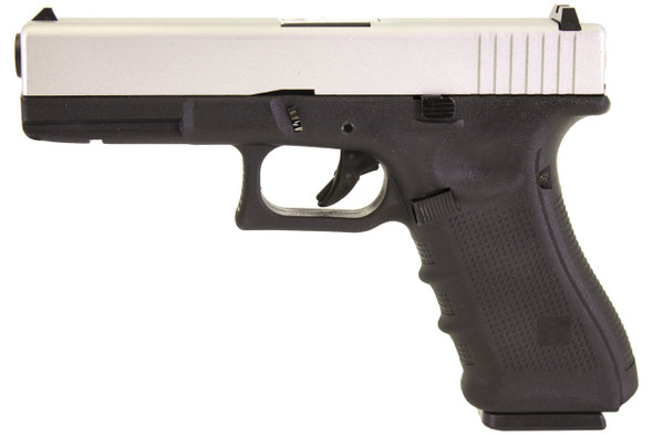 Raven EU17 Gas Blowback Airsoft Pistol in Black & Silver