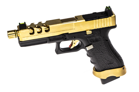 Vorsk EU17 Vented Gas Blowback Airsoft Pistol in Gold