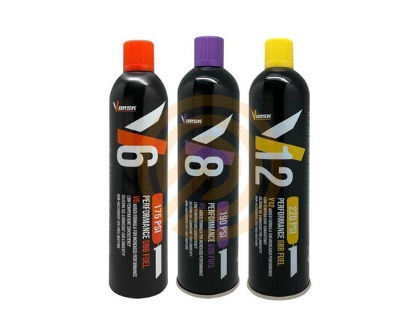 Vorsk V8 Performance Airsoft Gas Blowback Fuel - Red Gas Vorsk V8 Performance Airsoft Gas Blowback Fuel - Red Gas