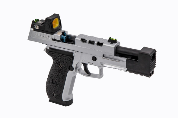 Vorsk VP26X GBB Airsoft Pistol with BDS Red Dot Sight - Silver