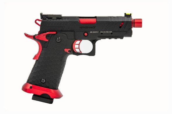 Vorsk CS Hi Capa Vengeance Compact Gas Blowback Airsoft Pistol in Red & Black