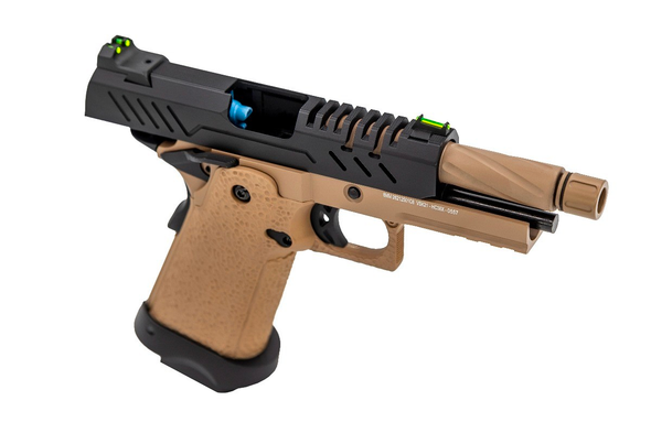 Vorsk CS Hi-Capa 3.8” Vengeance GBB Pistol - (Desert Tan & Black)