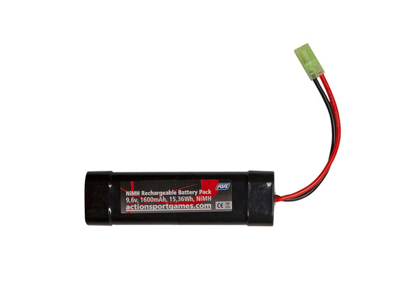 ASG 9.6V 1600mAh NiMH Airsoft Battery Pack with Tamiya Connector