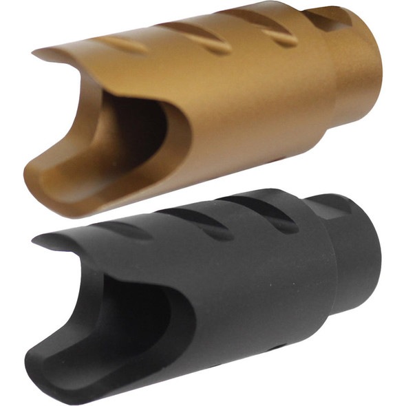 G&G Airsoft Amplifier Flash Hider in Tactical Black with 14mm CCW Thred