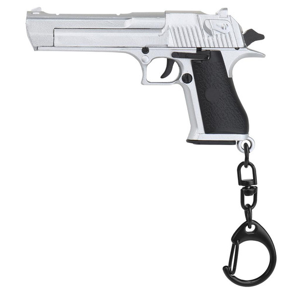 Nuprol Desert Eagle Pistol Keyring in Silver