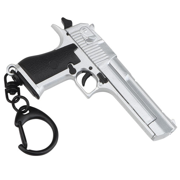 Nuprol Desert Eagle Pistol Keyring in Silver