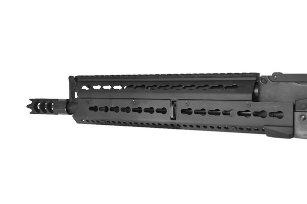 LCT Airsoft LTS 13.5" Keymod Replica AK AEG Rifle with Adjustable Sliding Stock in Black