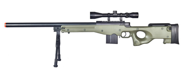 Well MB4401 L96 Replica Airsoft Sniper Rifle with Foldable Stock in Radioactive Army Green