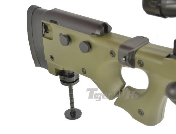 WELL MB4403 Spring-Powered Airsoft Sniper Rifle with Folding Stock in Army Green